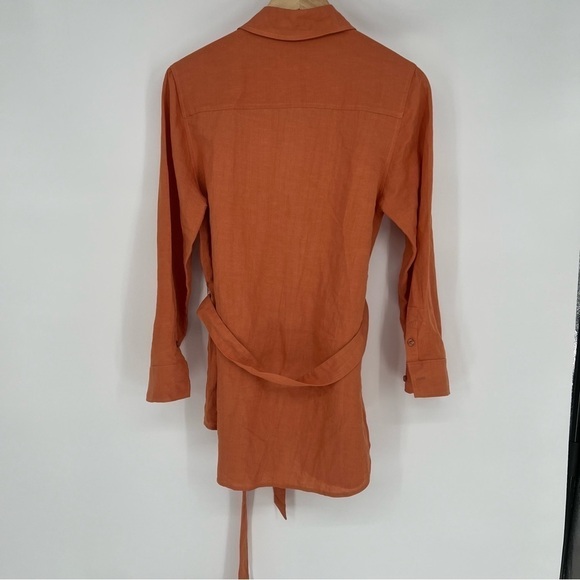 Andie The Corvo Button Up Linen Auburn Size S NWT - Picture 13 of 15